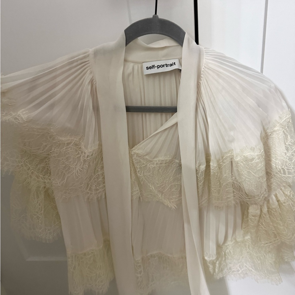 Self-Portrait White Tiered Top